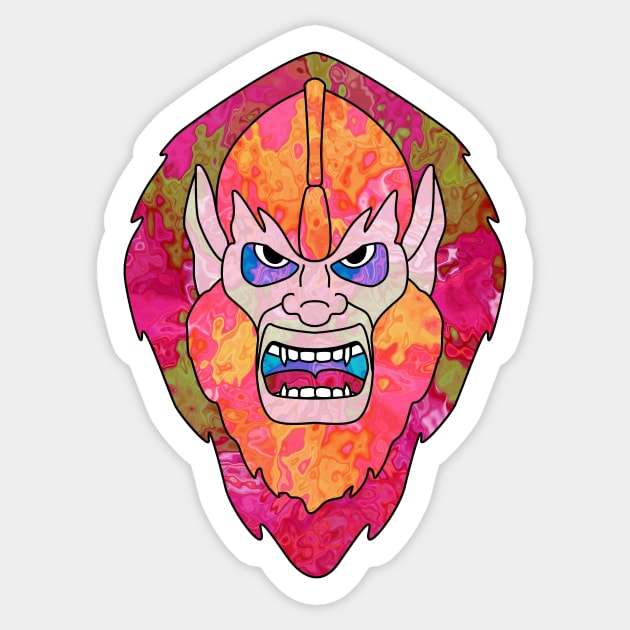 Grayskull Gang - Beastman Sticker by Leroy Binks